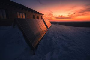 ефективність сонячних панелей зимою